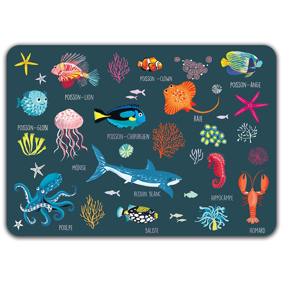 Nautilus - Set de table dorure Cartes d'Art